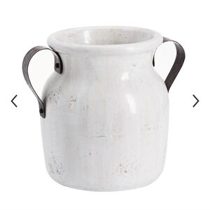 Pottery Barn Marlowe Small Urn Ceramic Vase Jug Pitcher Glazed Decor Handcrafted